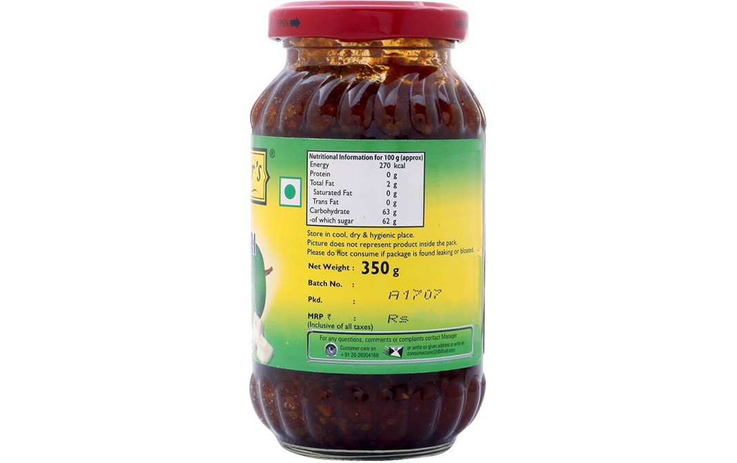 Mother's Recipe Gujarati Gorkeri Pickle   Glass Jar  350 grams